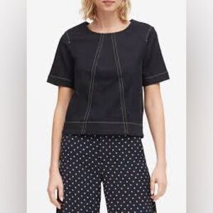 BANANA REPUBLIC | denim cropped top | size xl